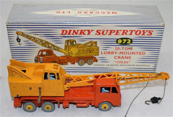 Five boxed Dinky Supertoy models and a boxed Britains Howitzer